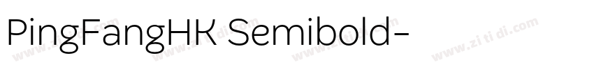 PingFangHK Semibold字体转换